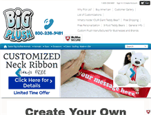 Tablet Screenshot of bigplush.com